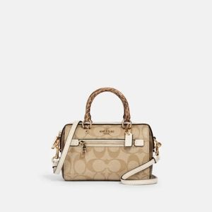 Coach Micro Rowan Crossbody In Signature Canvas w/ tag